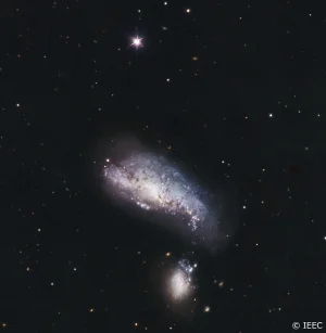 Two interacting galaxies